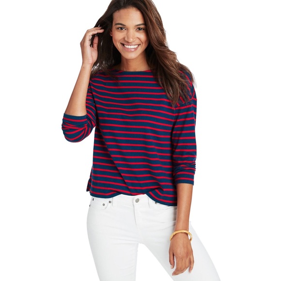 Vineyard Vines Tops - 🆕 Vinyard Vines - Long-Sleeve Stripe Boatneck Top
